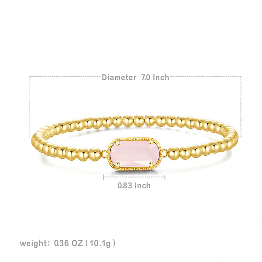 October·Light Pink Bracelet·Birthstone Bracelet