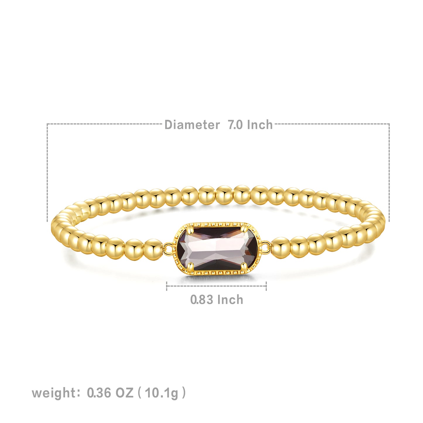 July· Amethyst Bracelet· Birthstone Bracelet