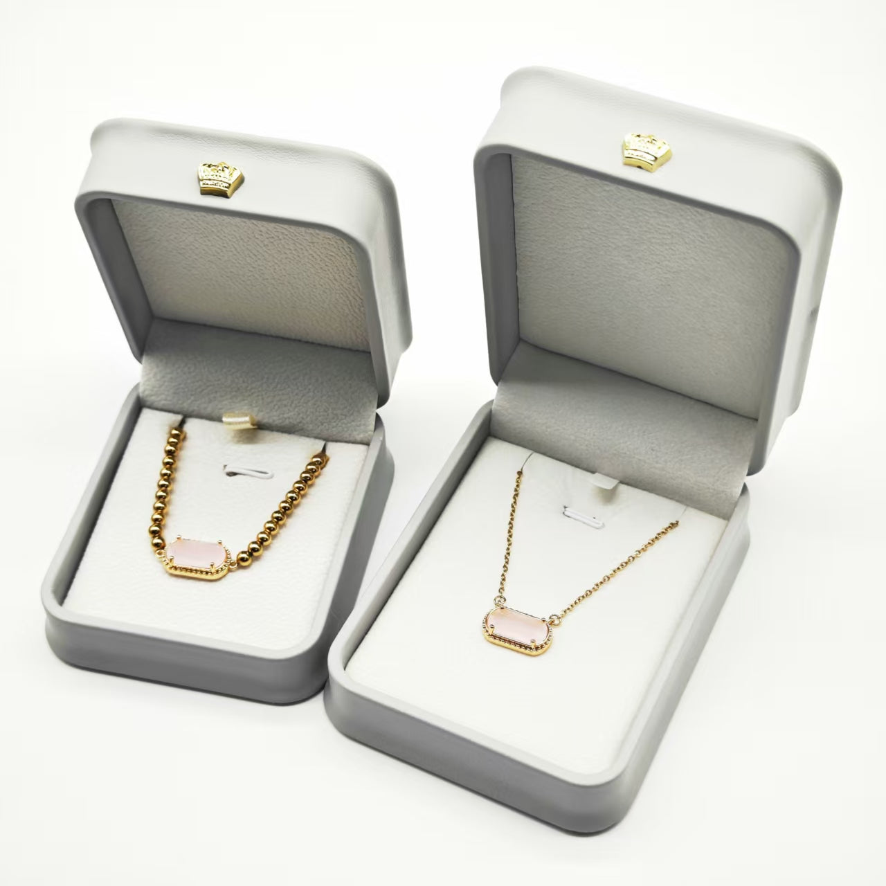 October·Light Pink Necklace and Bracelet·Birthstone Necklace and Bracelet Set