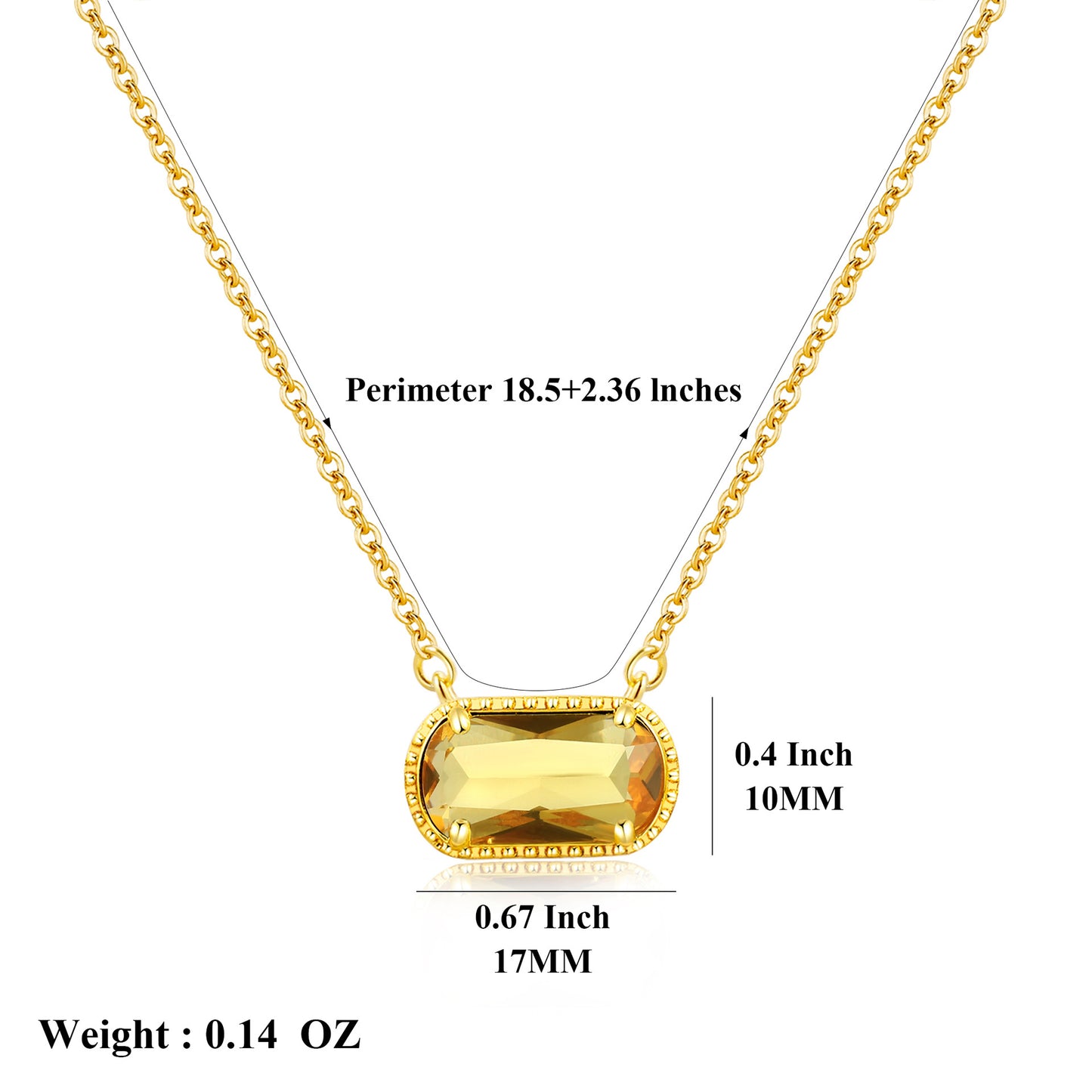 November· Golden Necklace and Bracelet·Birthstone Necklace and Bracelet Set