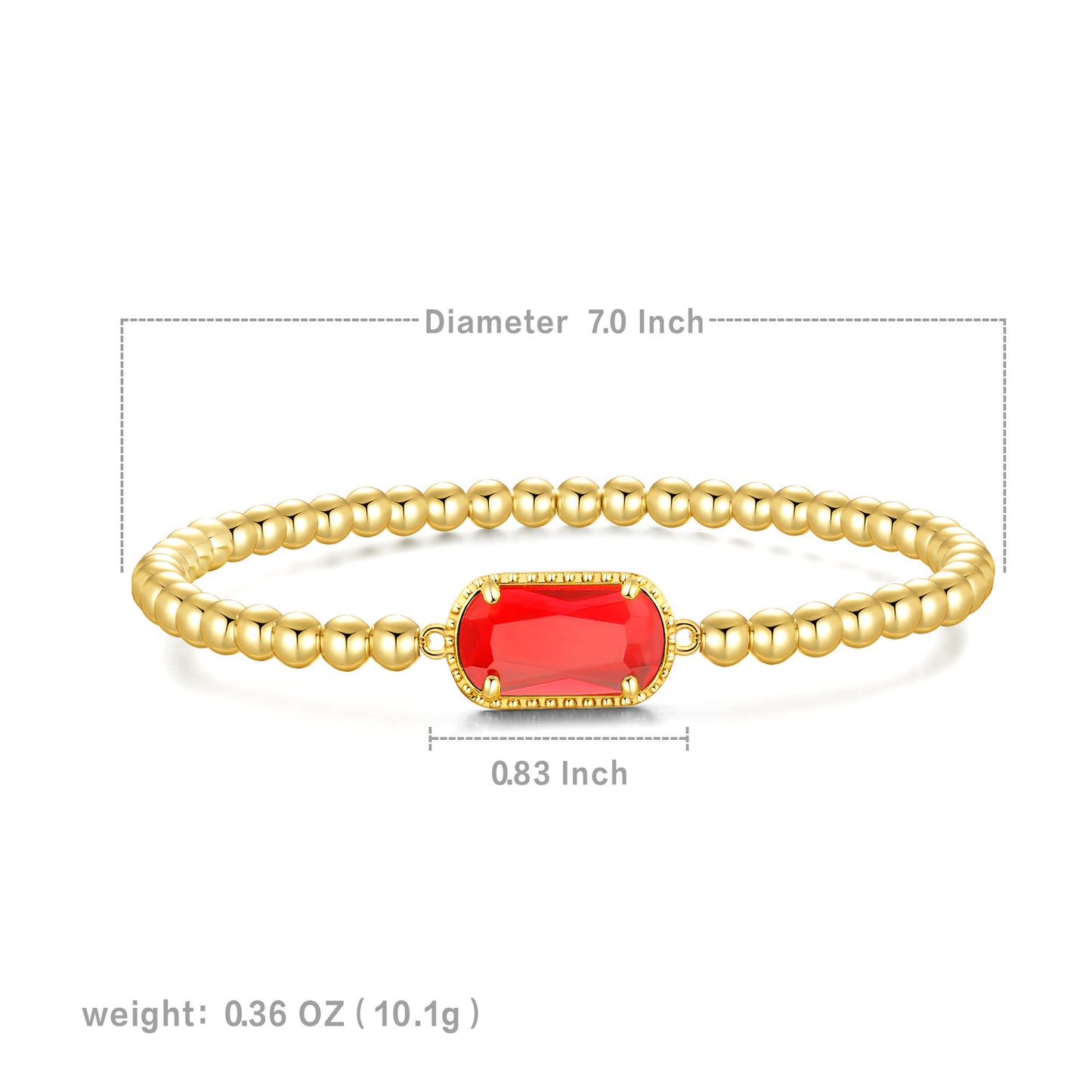 January· Garnet Necklace and Bracelet ·Birthstone Necklace and Bracelet Set