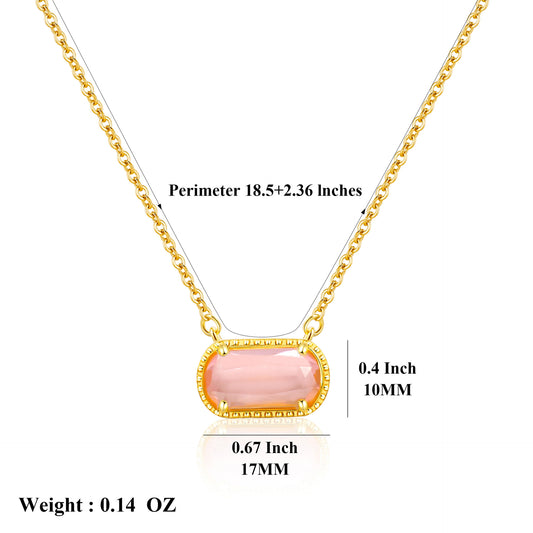 February · Pink Rhythm Necklace · Birthstone Necklace