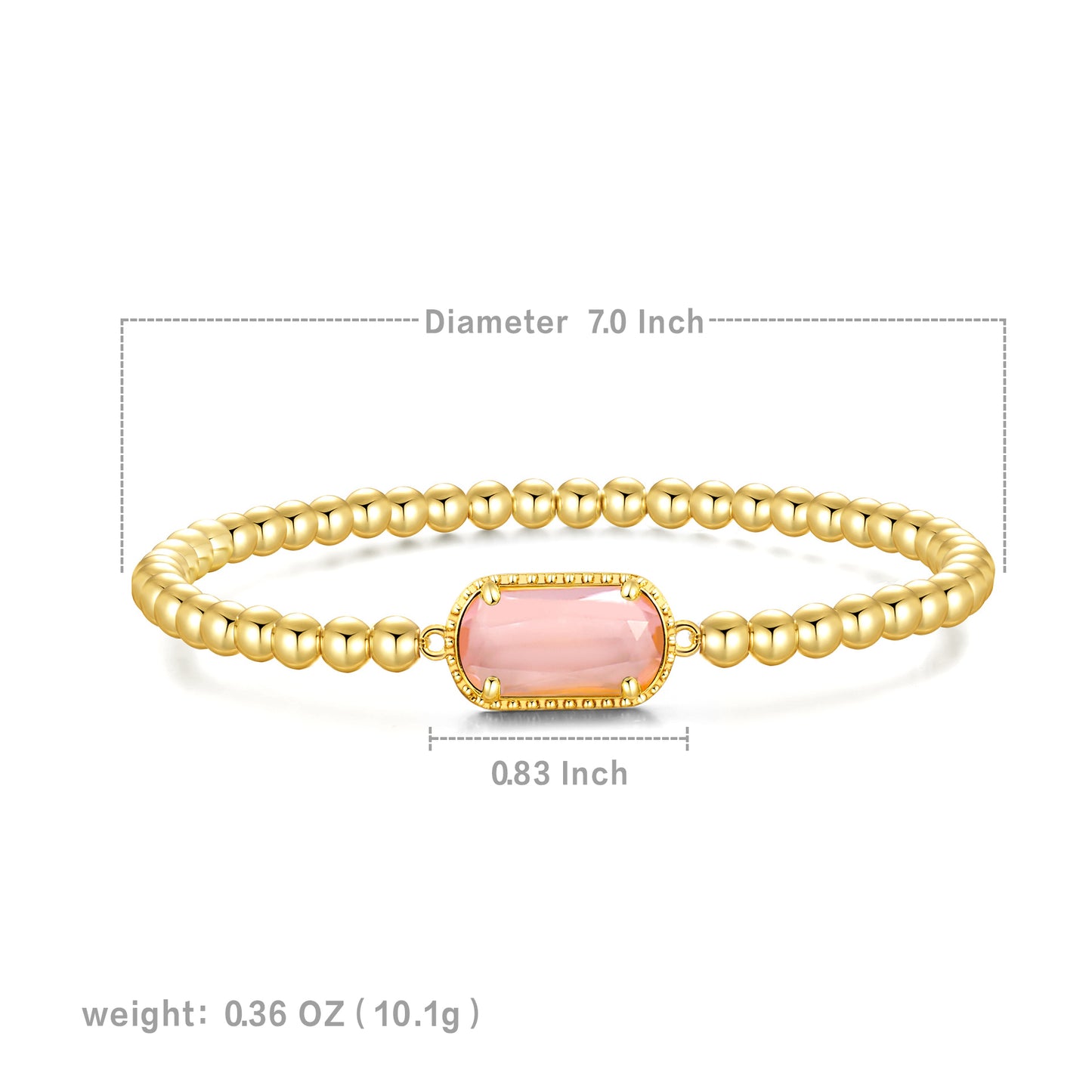 February · Pink Rhythm Bracelet · Birthstone Bracelet
