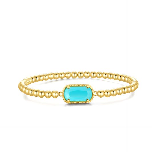 March· Light blue Elegance Bracelet· Birthstone Bracelet