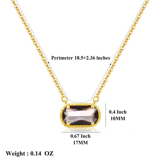 July· Amethyst Necklace· Birthstone Necklace