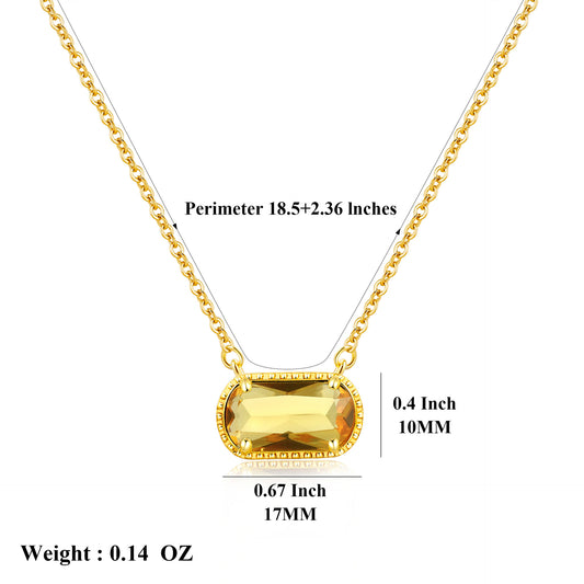 November· Golden Necklace·Birthstone Necklace
