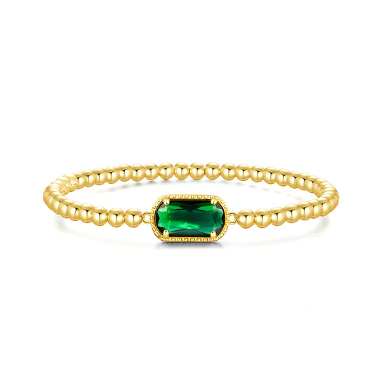 May·Emerald Bracelet·Birthstone Bracelet