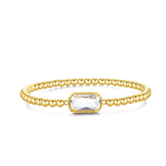 June·White Bracelet·Birthstone Bracelet